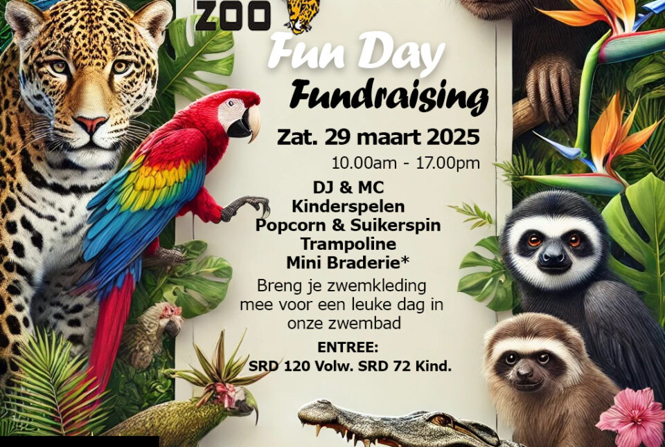 Flyer paramaribo Zoo Fun Day